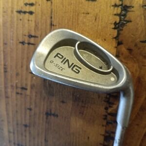 Ping i3 O-Size White Dot 9 Iron Right Hand Steel JZ Stiff Shaft Cushin Grip